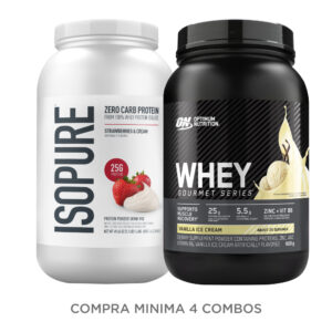 Isopure 3 LB + Whey Gourmet 2 LB