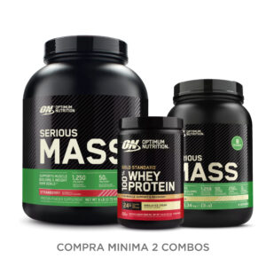 Serious Mass 3 LB y 6 LB + Gold Standard 10 Serv